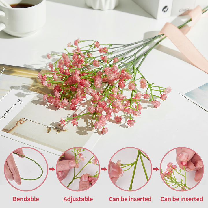 Babys Breath Artificial Flowers,Gypsophila Real Touch Flowers for Wedding Party Home Garden Decoration