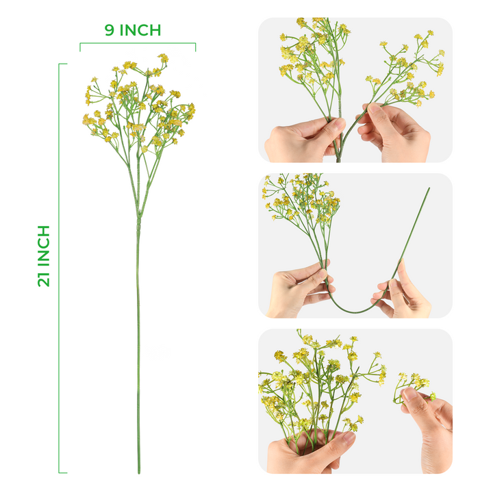 Babys Breath Artificial Flowers,Gypsophila Real Touch Flowers for Wedding Party Home Garden Decoration