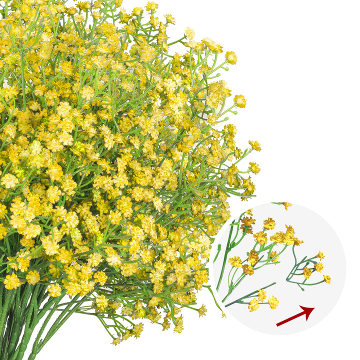 Babys Breath Artificial Flowers,Gypsophila Real Touch Flowers for Wedding Party Home Garden Decoration