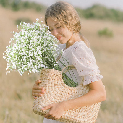 Babys Breath Artificial Flowers,12 Pcs Gypsophila Real Touch Flowers for Wedding Party Home Garden Decoration